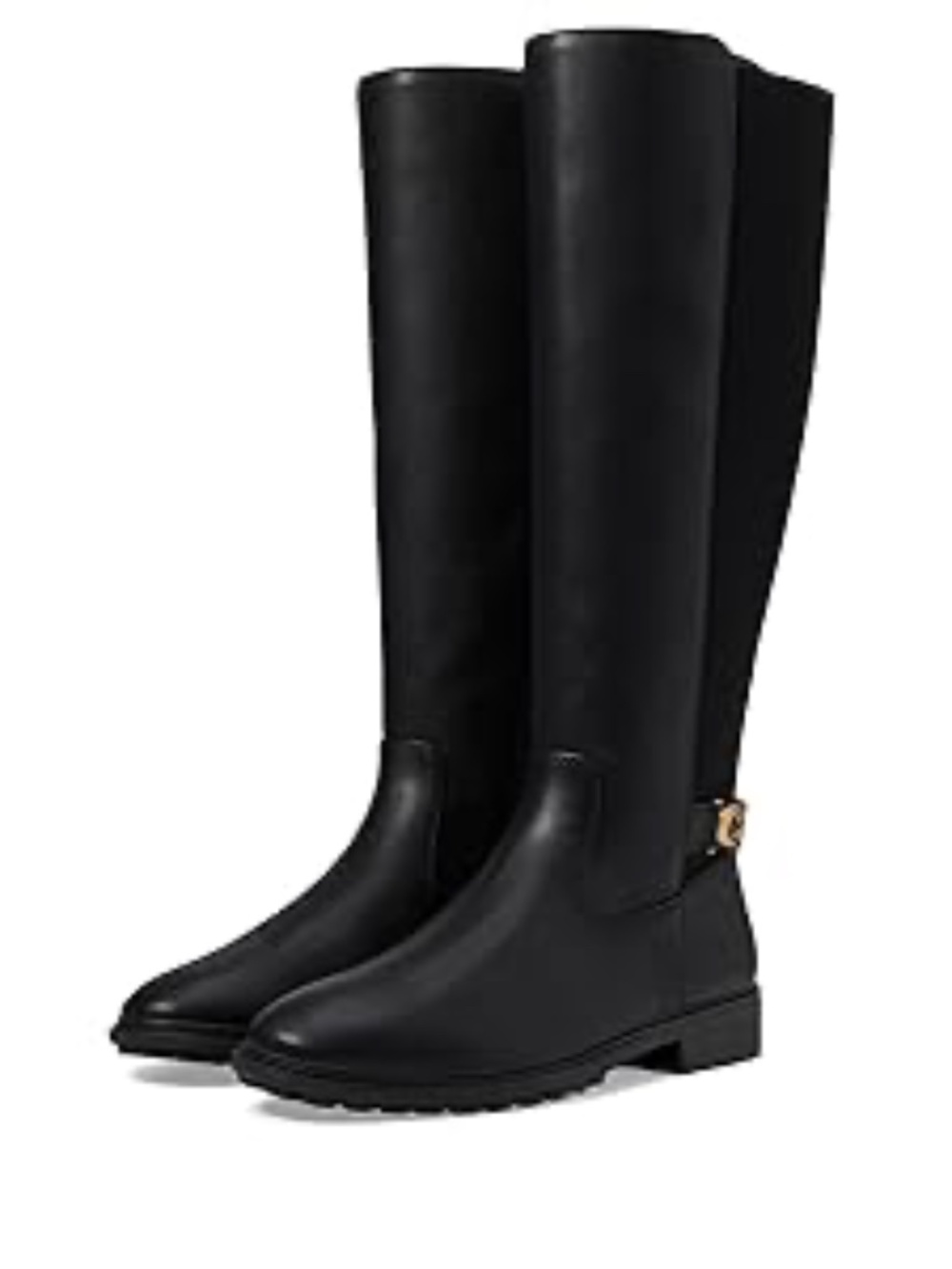 Authentic COACH Womens Faith Knee High Lug Sole Riding Boots Size 5.5B Brand New